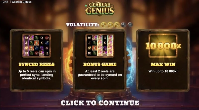 Gearlab Genius - Spark of GeniusのFree Spins